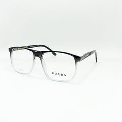 Prada Two-Tone Square Eyeglasses