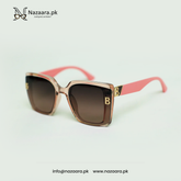 Balenciagaa - 10652 - Acetate - Brown Shade- Square Shape - Sunglasses