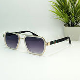 NUXIONG Modern Gold-Tone Square Sunglasses