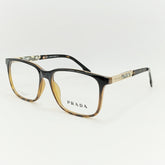 Prada - HL90202 - Sqaure - Brown - Tiger - Print - Eyewear