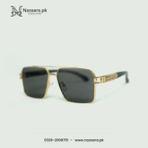 Cartierr - Q58240 - Metal - Black Shade - Square shape - Sunglasses