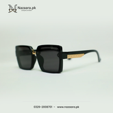 Hermes - G15088 - Acetate - Black Shade - Square Shape - Sunglasses