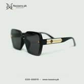 LV - G15100 - Acetate - Black Shade - Square Shape - Sunglasses