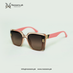 Balenciagaa - 10652 - Acetate - Brown Shade- Square Shape - Sunglasses
