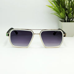 NUXIONG Modern Gold-Tone Square Sunglasses