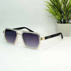 NUXIONG Modern Gold-Tone Square Sunglasses
