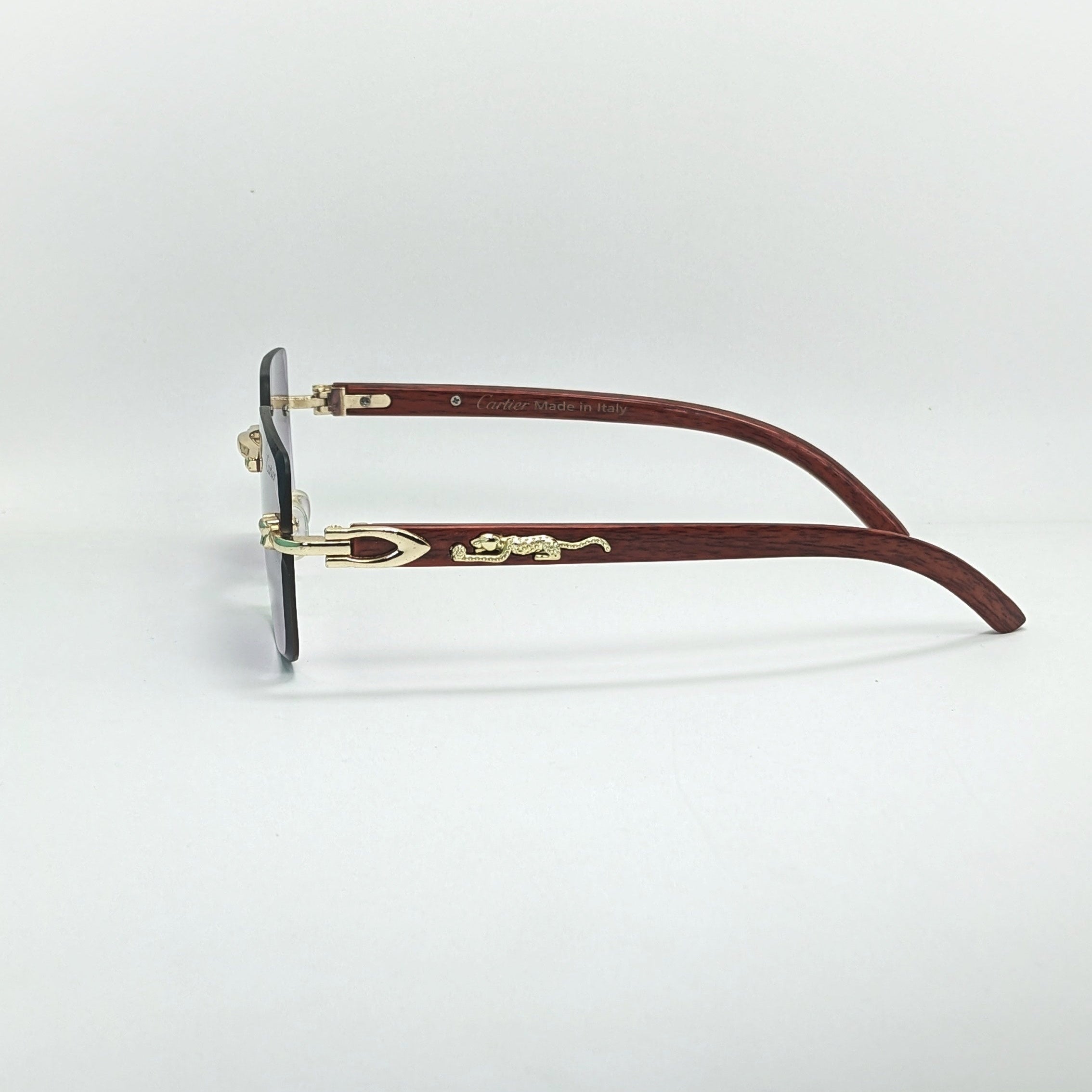 Minimalist Rectangular Rimless Sunglasses