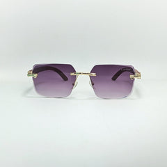 Minimalist Rectangular Rimless Sunglasses