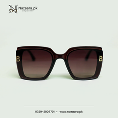 Balenciagaa - 10652 - Acetate - Brown Shade- Square - Sunglasses