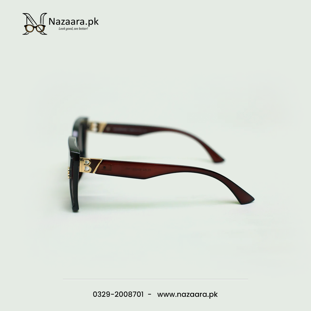 Balenciagaa - 10652 - Acetate - Brown Shade- Square - Sunglasses