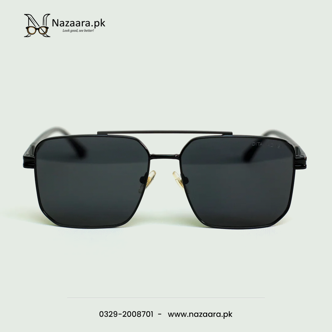 Dita - CF58353 - Metal - Black - Sqaure shape - Sunglasses