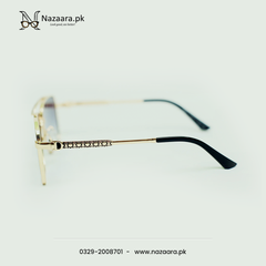 Diorr - MZ1008 - Metal - Double Shade Gray - Sqaure shape - Sunglasses