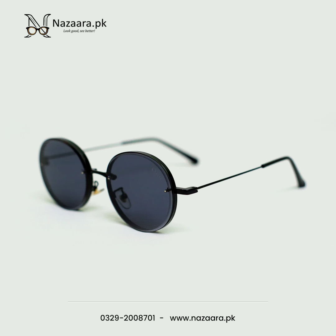 Diorr - Retro -  WH413 - Metal - Black Shade - Sunglasses