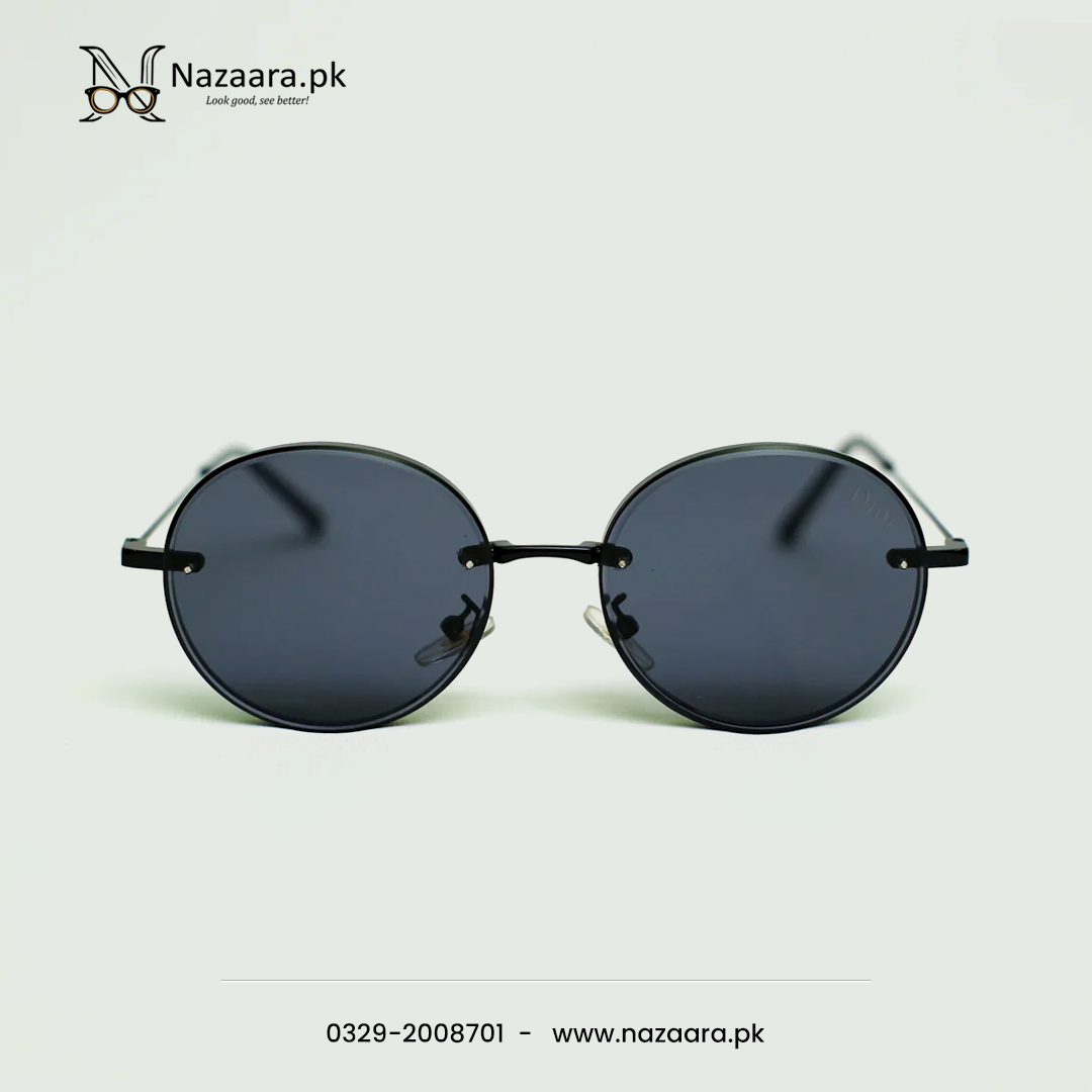 Diorr - Retro -  WH413 - Metal - Black Shade - Sunglasses