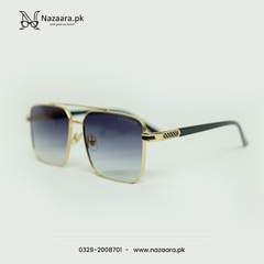 Dita - CF58353 - Metal - Double Shade - Sqaure shape - Sunglasses