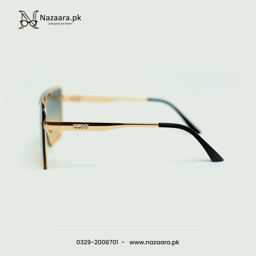 Guccii - 58371 - Metal - Sqaure Shape - Sunglasses