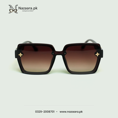 LV - G15139 - Acetate- Brown Shade - Sqaure shape - Sunglasses