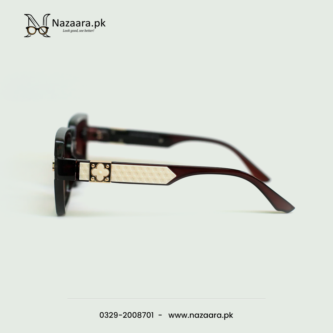 LV - G15139 - Acetate- Brown Shade - Sqaure shape - Sunglasses