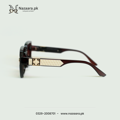 LV - G15139 - Acetate- Brown Shade - Sqaure shape - Sunglasses