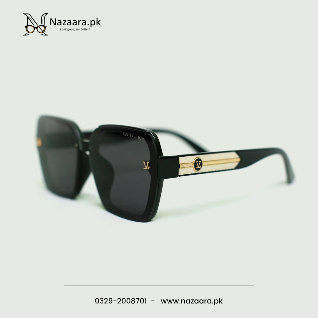 Pradaa - 29739 - Metal - Black Shade - Double Bridge - Hexgonal shape - Sunglasses