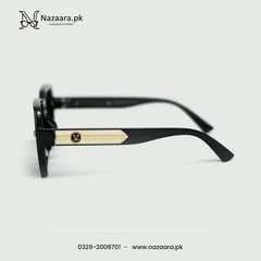 Pradaa - 29739 - Metal - Black Shade - Double Bridge - Hexgonal shape - Sunglasses