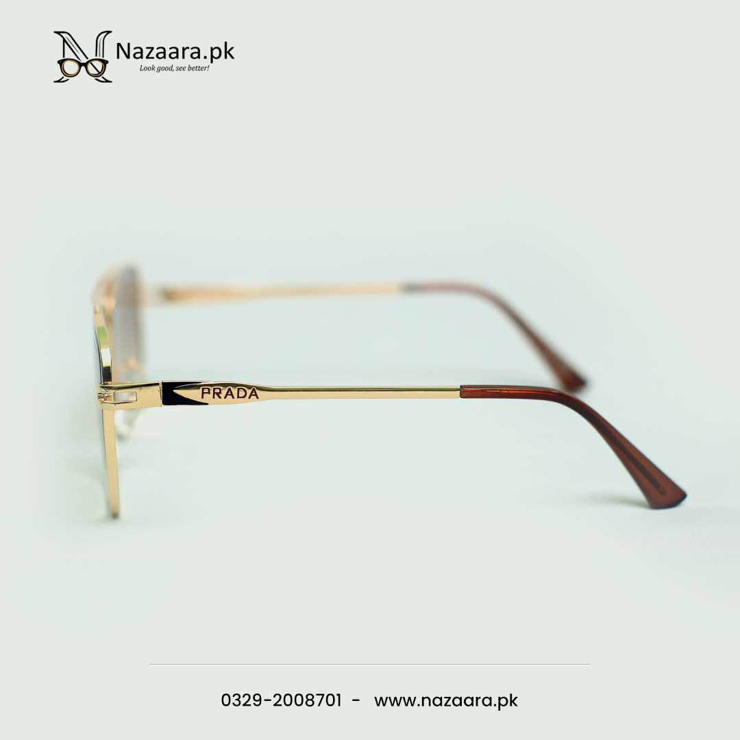 Pradaa - 29739 - Metal - Double Bridge - Hexgonal shape - Sunglasses