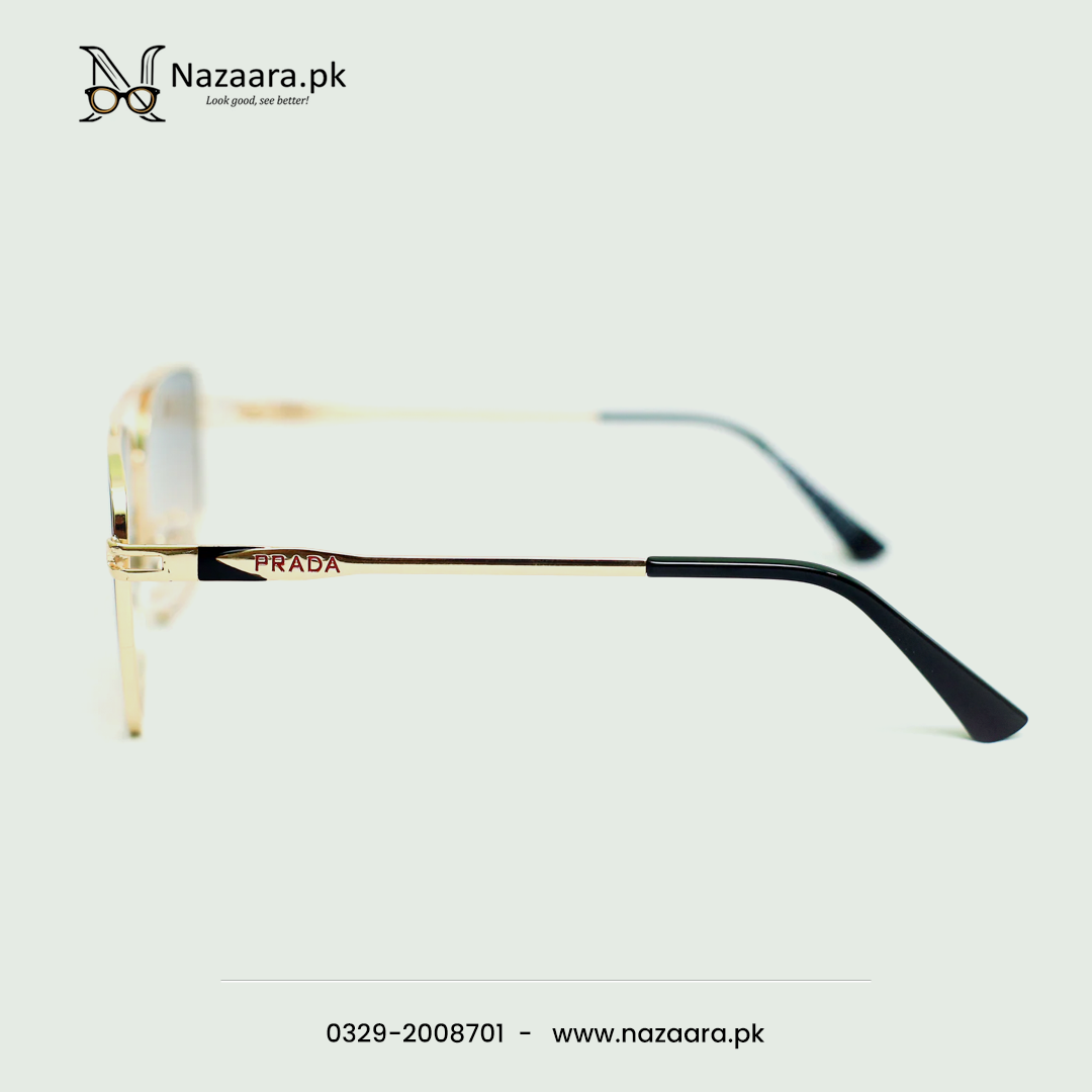 Pradaa - 29739 - Metal - Double Shade - Hexgonal shape - Sunglasses