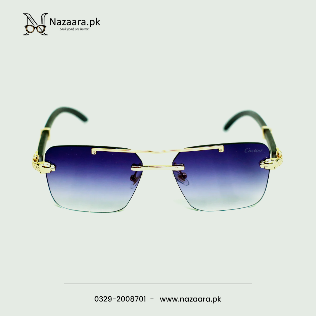 Cartier rimless square glasses sales