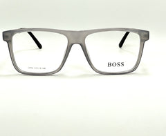 Boss - ZH02 - Acetate - Square - Transparent Gray - Eyewear