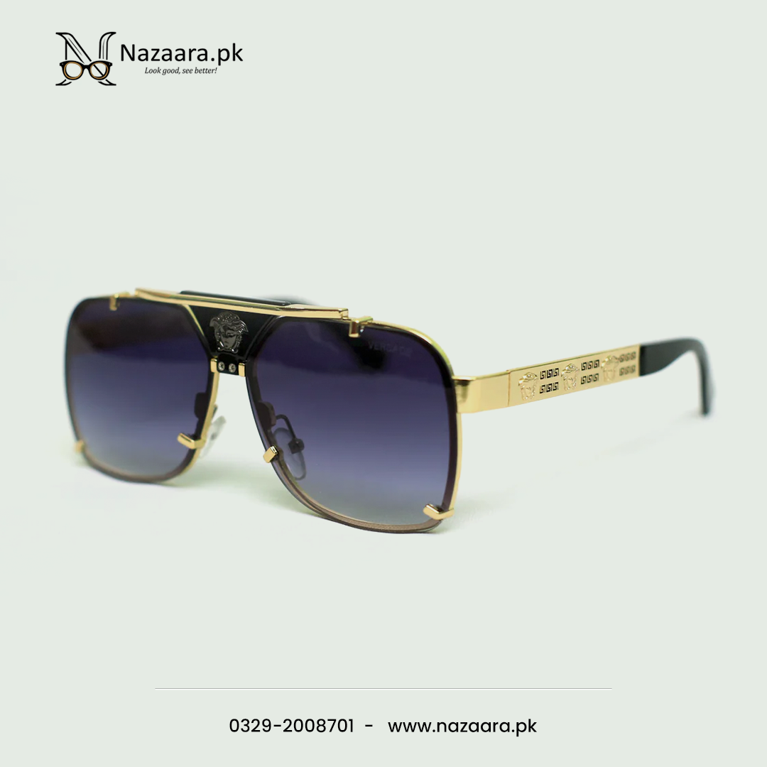 Versacee - 009 - Metal - Gray Shade - Square shape - Sunglasses