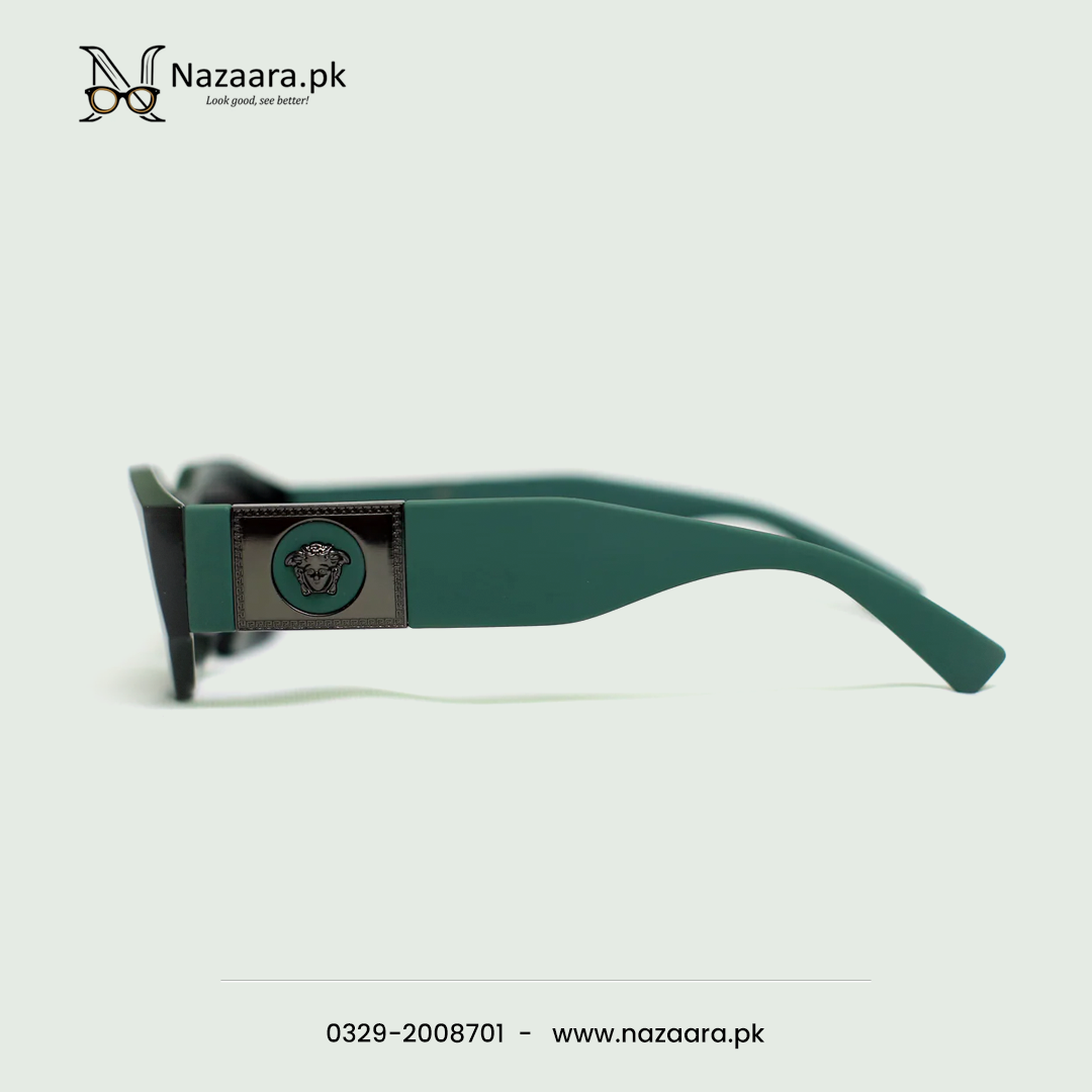 Versacee - MN44361 - Acetate - Black shade - Rectangle Shape - Sunglasses